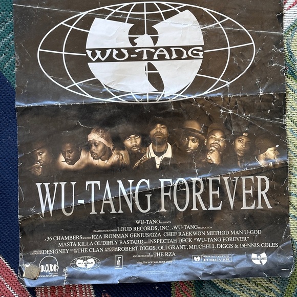Wu Tang Clan Wu Tang Forever Poster Used - Picture 5 of 5